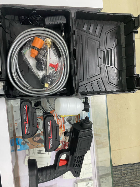 Cordless High Pressure Washer Spray Gun Kit – 48V Dual Battery, Portable Car Washer
