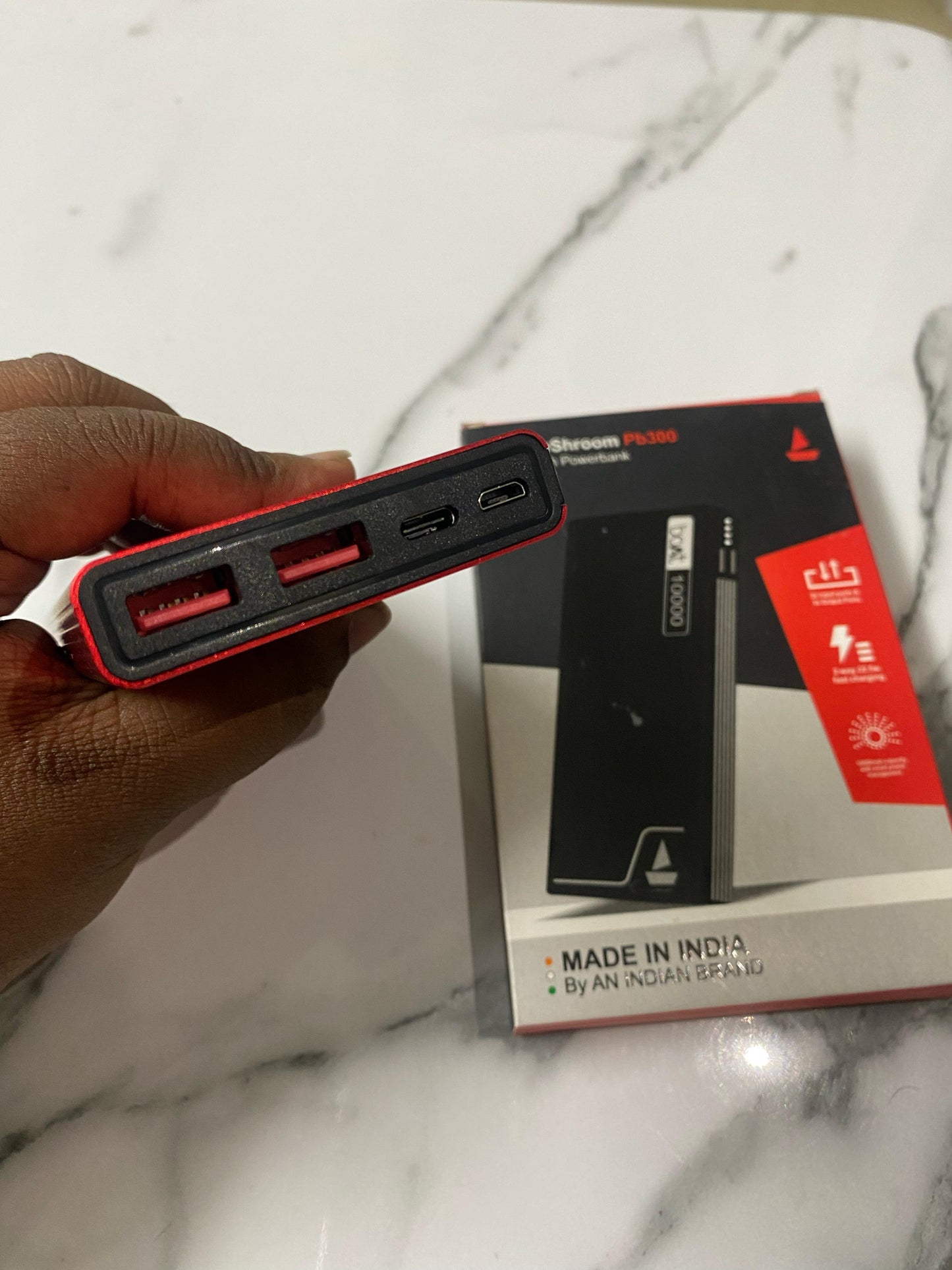 boAt EnergyShroom PB300 10000mAh Powerbank β Dual Port Fast Charging | Made in India