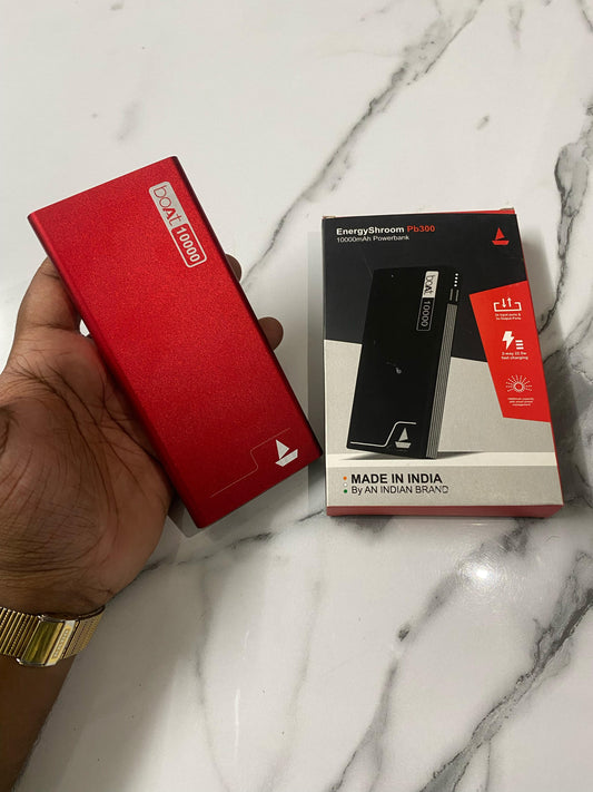 boAt EnergyShroom PB300 10000mAh Powerbank – Dual Port Fast Charging | Made in India
