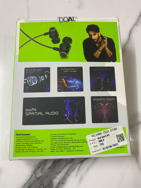 boAt Sport Transparent 2.0 | Wireless Neckband 🎧 | Anti-Lost Feature 📍 | 500 Hours Standby ⏳ | Smart ON/OFF 🔥