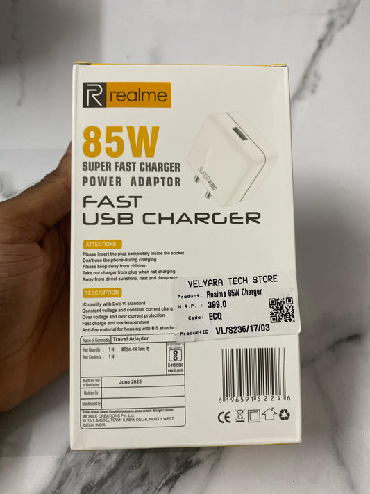 🔌 Realme 85W Super Fast Charger | Power Adaptor | SuperVOOC 🚀