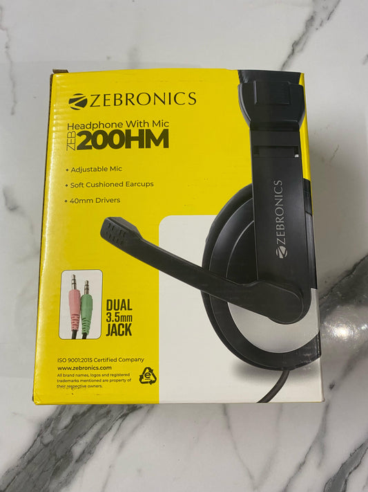 ๐ง Zebronics ZEB-200HM Wired Headphones with Mic โ For PC ๐ง