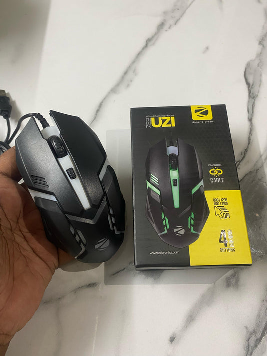 ๐น๏ธ ZEB-UZI Wired Gaming Mouse ๐ฎ