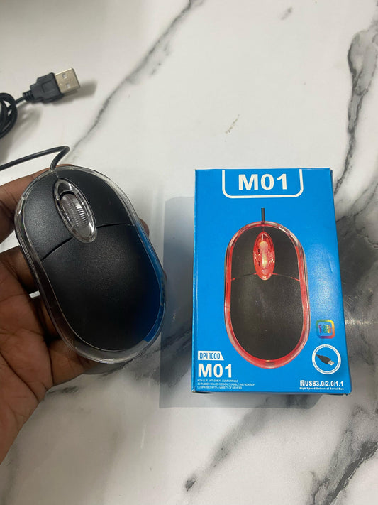 ๐ฑ๏ธ M01 Wired Optical Mouse โ Classic, Reliable & Budget-Friendly ๐ฑ๏ธ ๐ก Perfect for Office, Home, or Cyber Cafe Use โ Just Plug & Play!
