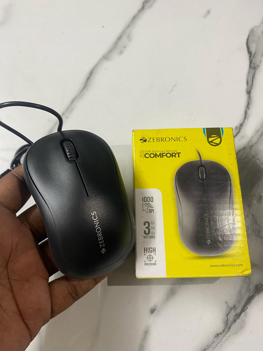 ๐ฑ๏ธ ZEB-COMFORT USB Optical Mouse โ Simple, Sleek & Comfortable ๐ผ