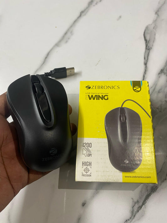 ๐ฑ๏ธ Zebronics ZEB-WING USB Optical Mouse โ High Precision. Sleek Design. โก