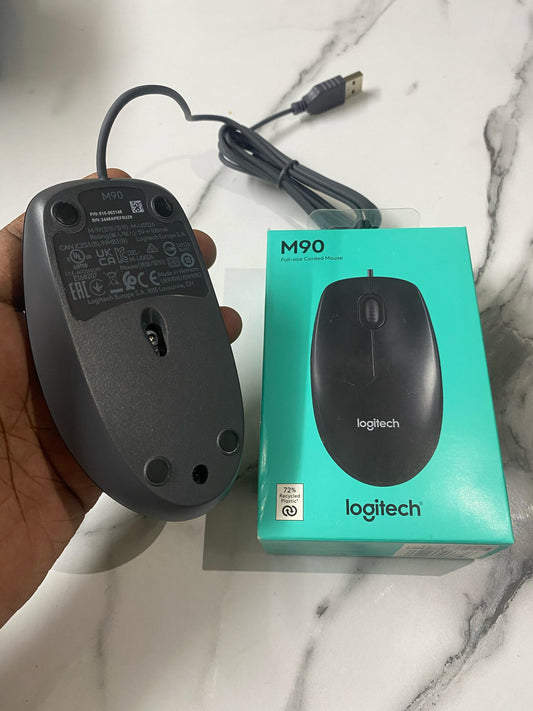 ๐ฑ๏ธ Logitech M90 Full-Size Corded Mouse โ Simple. Reliable. Essential. ๐ผ