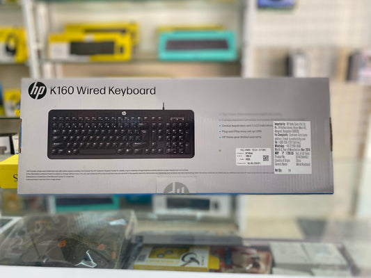 ⌨️ HP K160 Wired Keyboard – Reliable, Sleek & Affordable 🔌