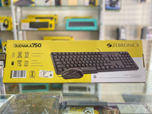 ๐ฅ๏ธ Zebronics JUDWAA 750 Keyboard + Mouse Combo โ Reliable Duo for Daily Use โก
