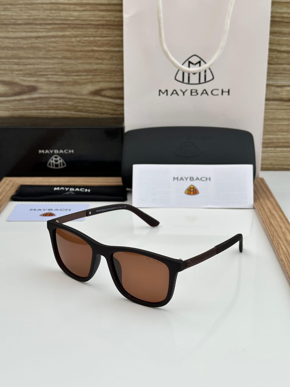 Maybach-Inspired Premium Sunglasses 🕶️ | Luxury Polarized Eyewear for Men