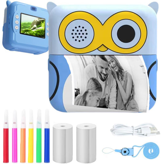 📸 Owl Kids Instant Print Camera – Fun, Snap & Create! 🦉✨  🧒 Perfect for Little Photographers | 🖨️ Instant Thermal Printing | 🎨 Color & Decorate Your Snaps!