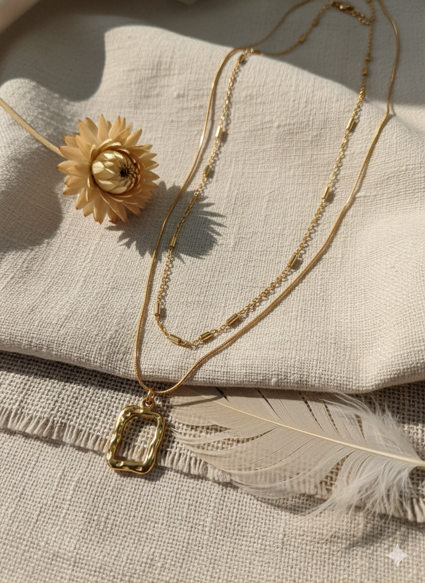 🌙 Golden Halo Necklace ✨