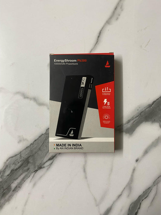 boAt EnergyShroom PB300 10000mAh Powerbank – Dual Port Fast Charging | Made in India