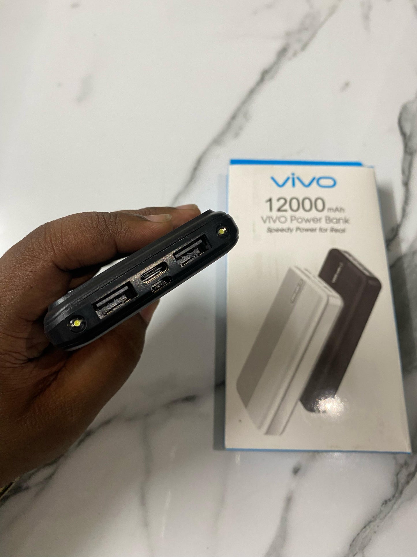 Vivo 12000mAh Power Bank – Speedy Charging with Smart LED Display