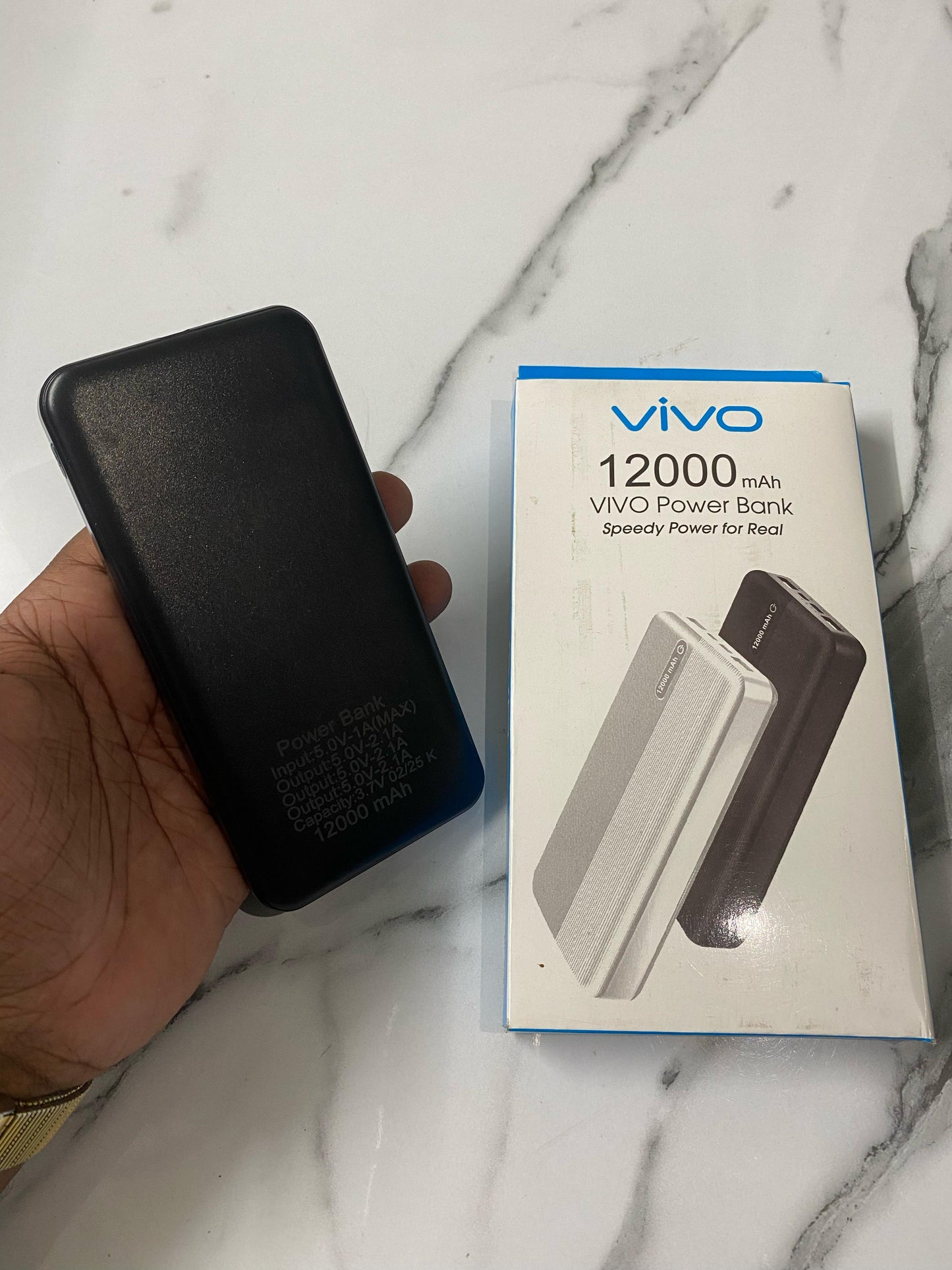 Vivo 12000mAh Power Bank – Speedy Charging with Smart LED Display