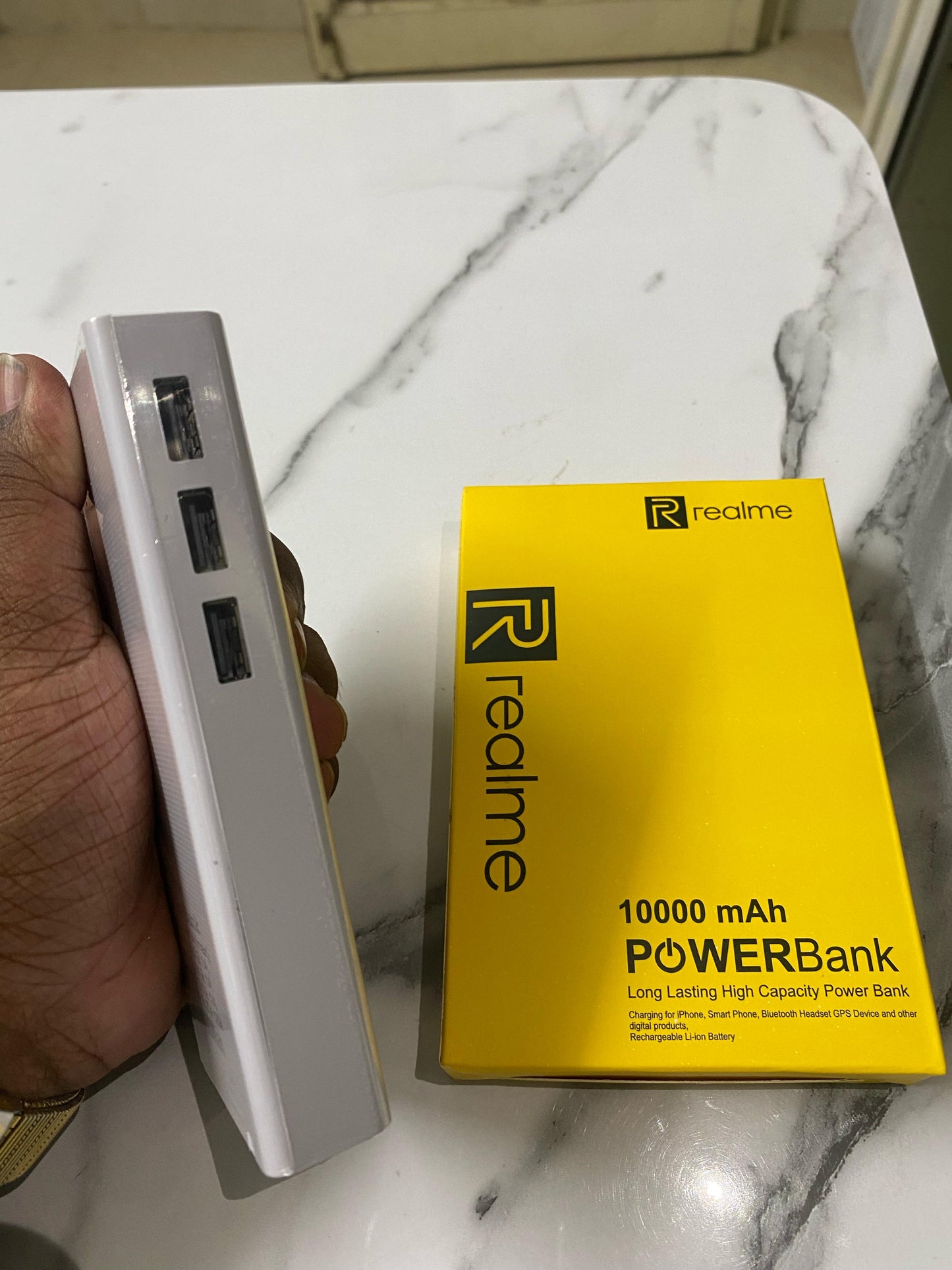 Realme 10000mAh Power Bank – High-Speed Charging | Compact & Powerful
