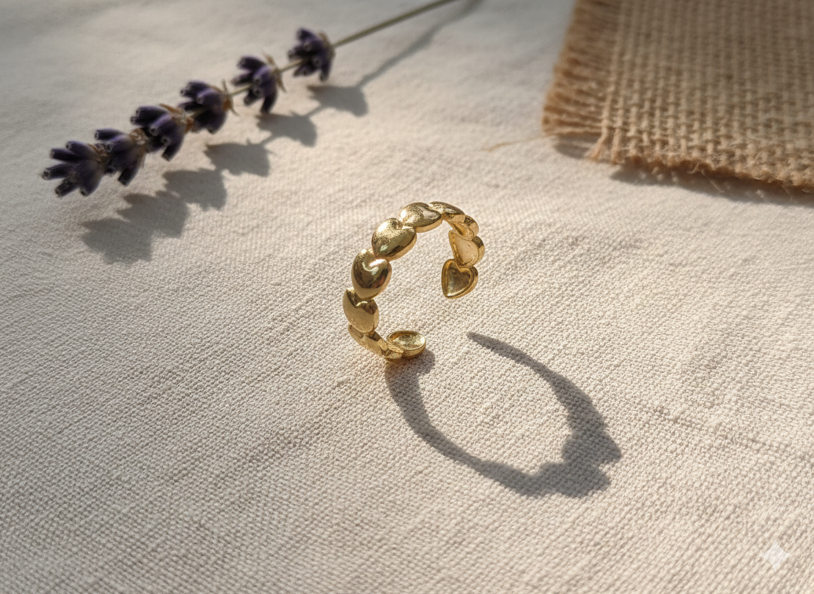 ✨ The Gleam Band Ring – Subtle Brilliance, Enduring Charm