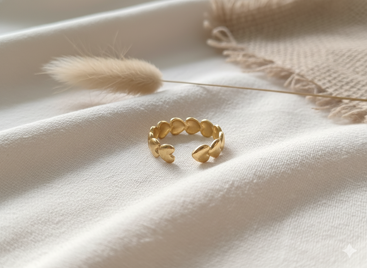 ✨ The Gleam Band Ring – Subtle Brilliance, Enduring Charm