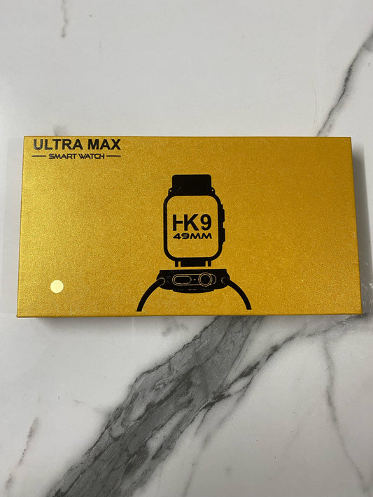 🥇 ULTRA MAX HK9 Smartwatch 49mm | Gold Edition | Extra Strap Included