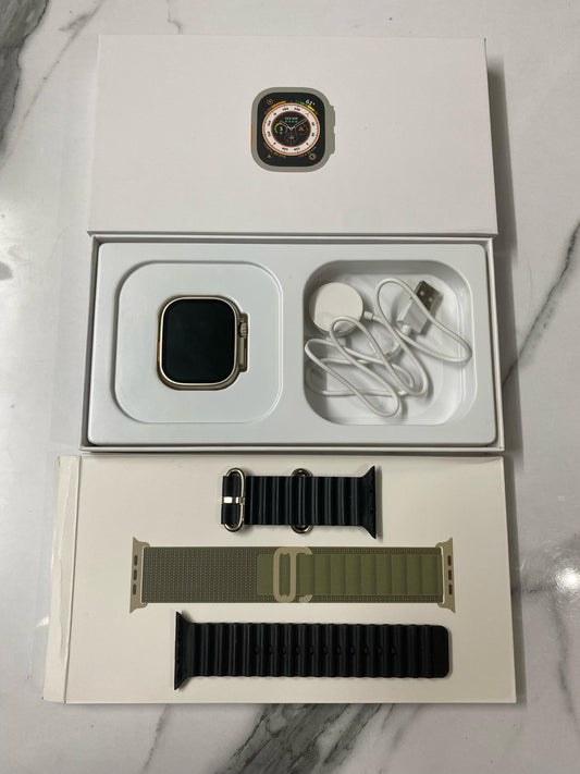 🍏 Premium Smartwatch - Apple Watch Ultra Inspired | 2 Extra Bands Included