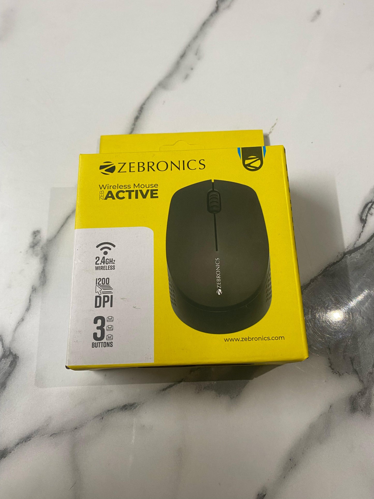 🖱️ Zebronics ZEB-ACTIVE Wireless Mouse – Smooth, Fast & Stylish Performance  📡 1200 DPI | 2.4 GHz Wireless | Sleek & Ergonomic | Plug & Play