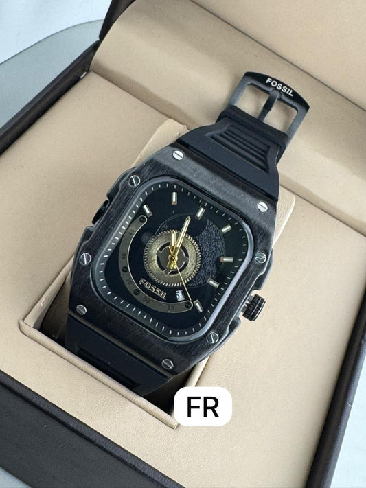 Fossil-Style Square Dial Watch ⌚ | Master Quality | Luxury Rugged Design for Men