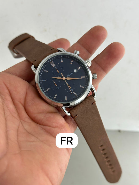 🕶️ Fossil-Style Premium Chronograph Watch ⌚ (Master Quality) 🔥 Sleek. Bold. Timeless. Just Like You.